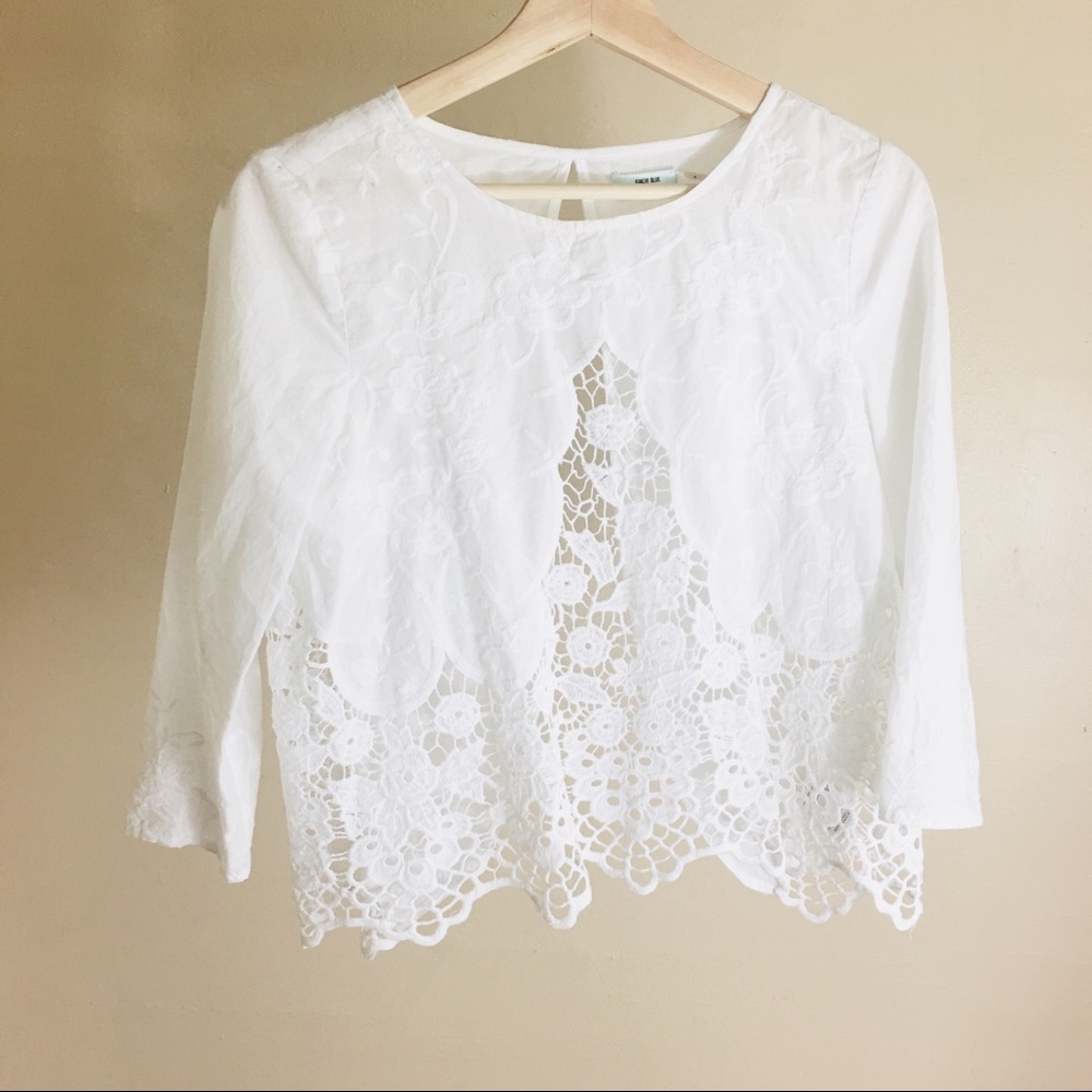 Urban Outfitters Open Back White Summer top Size S